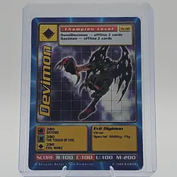 Digimon Devimon Tb-06 Taco Bell Promo Card 2000 - Image 1