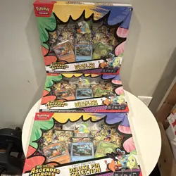 Pokemon TCG Mega Evolution Ascended Heroes Deluxe Pin Collection 3 Boxes 2024 - Image 2
