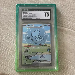 Pokemon Mew ex 232/091 SIR Bubble Mew Paldean Fates CGC 10 GEM MINT with Guard - Image 1