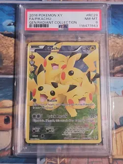 2016 POKEMON XY FA/PIKACHU GEN. RADIANT COLLECTION #RC29 PSA GRADED 8 - Image 1