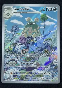 Pokemon TCG Garbodor Paradox Rift 204/182 Holo Illustration Rare - Image 1