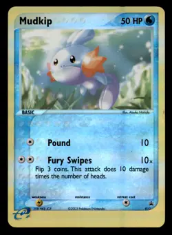 Mudkip 010 Promo Nintendo Black Star Promos Pokemon Reverse Holo MP - Image 1