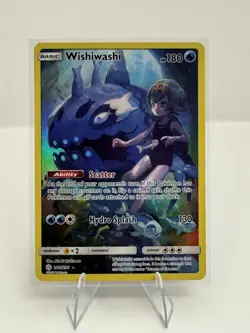 Wishiwashi FULL ART SECRET RARE Pokemon SM Cosmic Eclipse 240/236 - Image 1