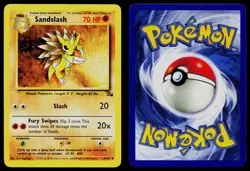 SANDSLASH 41/62 UNCOMMON FOSSIL POKEMON UNLIMITED NM - Image 3