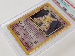 1999 Pokemon Base Set Alakazam Holo 1/102 PSA 6 EX-MT Vintage WOTC Unlimited - Image 4