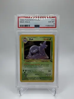 1999 POKEMON FOSSIL #13 MUK-HOLO PSA 6 - Image 1
