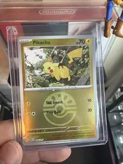 Pokemon Pikachu Sword & Shield 153/202 reverse holo 70 HP Tail Smack Tiny Bolt - Image 1