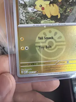 Pokemon Pikachu Sword & Shield 153/202 reverse holo 70 HP Tail Smack Tiny Bolt - Image 5