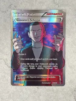Pokemon Company Giovanni's Scheme 162/162 Breakthrough Full Art LP - Image 1
