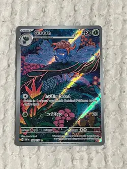 Gloom 198/197 Illustration Rare Pokemon Obsidian Flames SV03 NM - Image 1