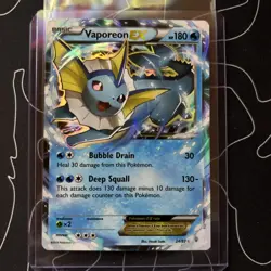 Pokemon TCG Vaporeon EX 24/83 XY Generations Ultra Rare 2016 LP Condition - Image 1