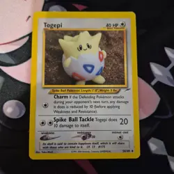 Pokemon TCG Togepi 56/105 Neo Destiny 2002 Unlimited Uncommon - MP - Image 1