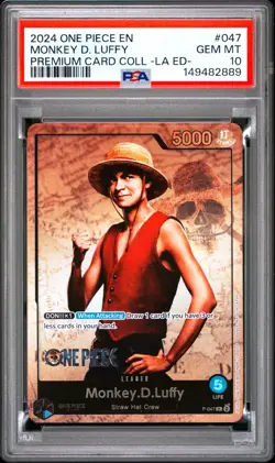 2024 ONE PIECE PSA 10 LIVE ACTION EDITION-MONKEY D. LUFFY 047 Promo - Image 1