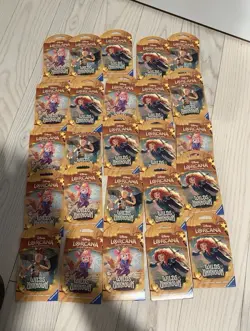 Disney Lorcana TCG: Wilds Unknown Sleeved Packs Lot of 25 Brand New Factory Seal - Image 1
