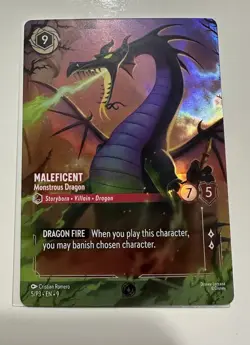 Disney Lorcana Promo Foil Maleficent - Monstrous Dragon 5/P3 English Set Champs - Image 1