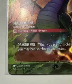 Disney Lorcana Promo Foil Maleficent - Monstrous Dragon 5/P3 English Set Champs - Image 5
