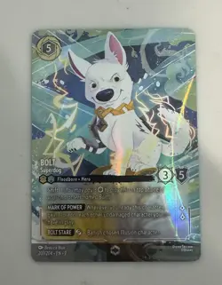 NEVER PLAYED Disney Lorcana Bolt Superdog Enchanted 207/204 Holofoil - Image 1