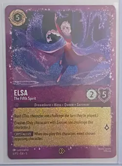 Disney Lorcana Elsa - The Fifth Spirit Shimmering Skies 6/P3 Enchanted Foil EN - Image 1
