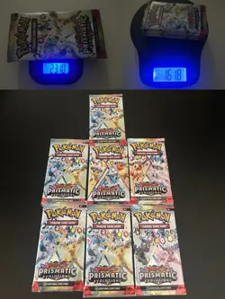 7 X HEAVY 23.10g Prismatic Evolutions Booster Packs / Pokemon - Image 1