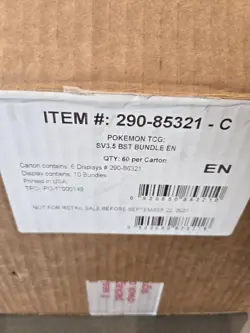 POKEMON 151 DISPLAY BOX 10 BOOSTER BUNDLES FACTORY SEALED UNOPENED FOR 1 ITEM - Image 2
