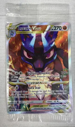 Pokemon Lucario VSTAR SWSH291 Holo Crown Zenith ETB Black Star Promo SEALED - Image 1
