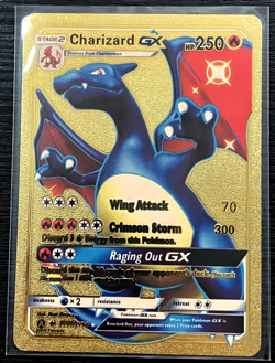 Charizard GX Stage 2 Premium Gold Foil Fan Art Vinyl Textured Pokemon - Image 4