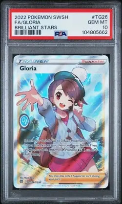 GLORIA #TG26 PSA 10 • 2022 POKEMON BRILLIANT STARS FULL ART GEM MINT • FAST SHIP - Image 1