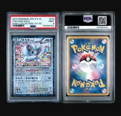 2013 POKEMON JAPANESE BLACK & WHITE SHINY COLLECTION #019 CINCCINO-HOLO PSA 9 - Image 3