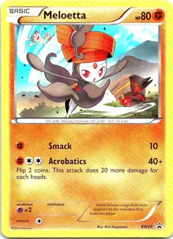 Meloetta BW69 Promo Black And White Promo Pokemon Near Mint - Image 1