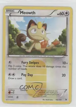 Meowth SE Pokemon Black & White Noble Victories #102 - Image 1