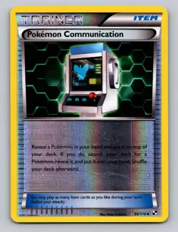 Pokemon Communication 99/114 Uncommon Black & White Pokemon Reverse Holo LP - Image 1