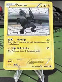 Pokemon Zekrom Holo Promo BW005 - 2011 Black And White Promo Lightly Played - Image 1