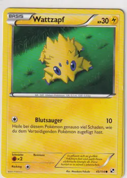 Pokemon Card Game Black & White No. 45/114 Blitzle German - Image 1