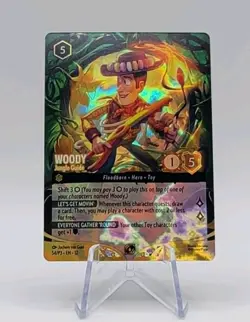 Lorcana Wilds Unknown Set Championship Top 8 Woody Promo Foil Card FAST SHIPPING - Image 1