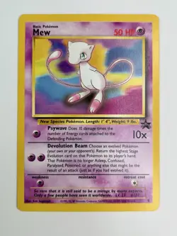 Mew 2000 Pokemon Black Star Promo - Pokemon League #8 * Light Play - Image 1