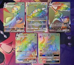 Pokemon Assorted 5 Card Lot - Sw&Sh Full Art Rainbow Rares *Read Description* - Image 1