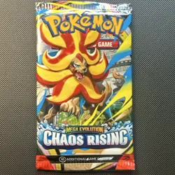 Pokemon TCG Mega Evolution—Chaos Rising Booster Pack 10 Cards 1 Pack English - Image 1