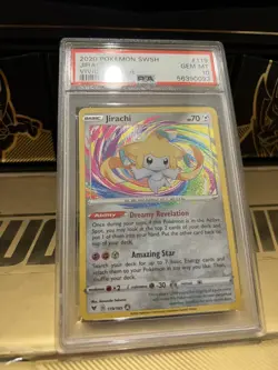 2020 Pokemon Sword & Shield Vivid Voltage Amazing Rare 119 Jirachi PSA 10 - Image 3