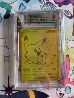 Pikachu V SWSH145 SWSH: Sword & Shield Promo Cards Holo BGS 9 - Image 1