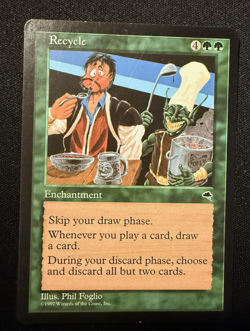 1997 Magic The Gathering MTG - Recycle - Tempest Lightly Played - Image 1