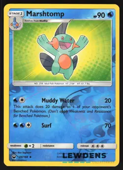 Marshtomp - 34/168 - Uncommon Reverse Holo - Celestial Storm - Pokemon Card - Image 1