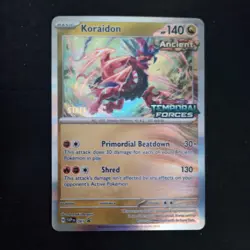 Koraidon SVP 091 Pokemon Temporal Forces Prerelease STAFF Promo - Image 1