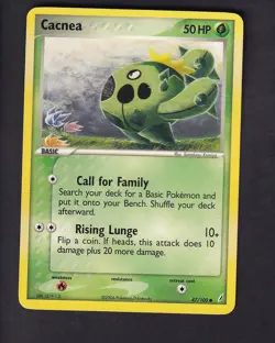 Cacnea 47/100 Common Crystal Guardians Pokemon Near Mint - Image 1