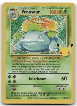 Venusaur 15/102 Celebrations: Classic Collection Classic Collection Near Mint - Image 1