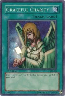 Graceful Charity SDP-040 Super Rare 1st Edition Yugioh HP - Image 1