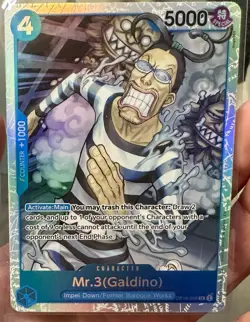 Mr.3(Galdino) OP16-056 SR The Time of Battle Foil English One Piece NM - Image 1