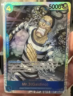 Mr.3(Galdino) OP16-056 SR The Time of Battle Foil English One Piece NM - Image 2