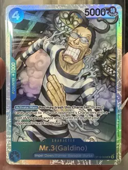 Mr.3(Galdino) OP16-056 SR The Time of Battle Foil English One Piece NM - Image 3
