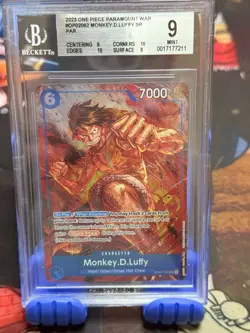 Monkey.D.Luffy [Alternate Art] OP02-062 Paramount War BGS 9.5 - Image 1