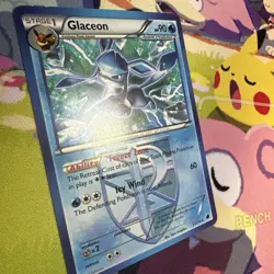 Glaceon 23/116 Plasma Freeze Rare Non-Holo Pokemon Card Near Mint - NM - Image 2